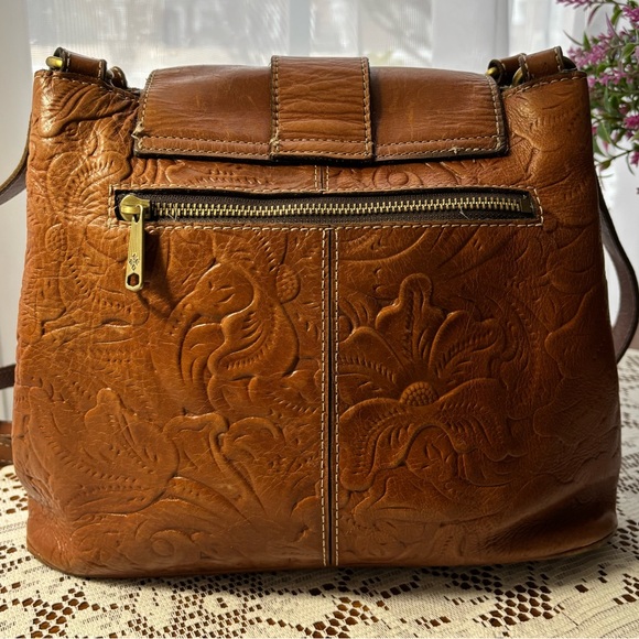 Patricia Nash Larone Tooled Leather Florence Shoulder Bag - Picture 2 of 6